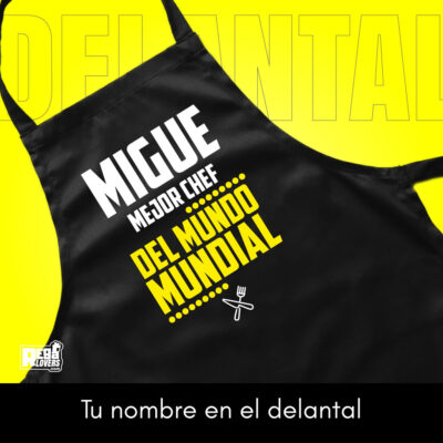 Regalo Navidad Delantal Personalizado Mejor Chef Nombre