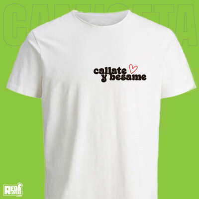 Regalo Navidad Camiseta Personalizada Cállate y Bésame