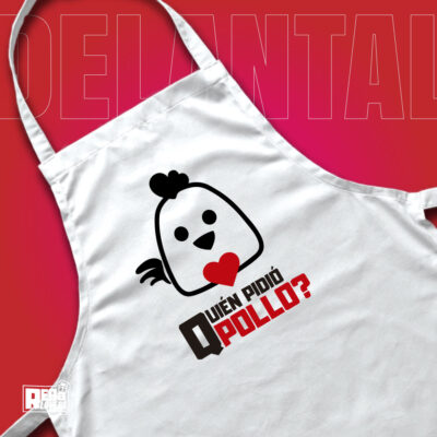 Regalo Para Cumpleaños-Delantal Personalizado Quien Pidió Pollo